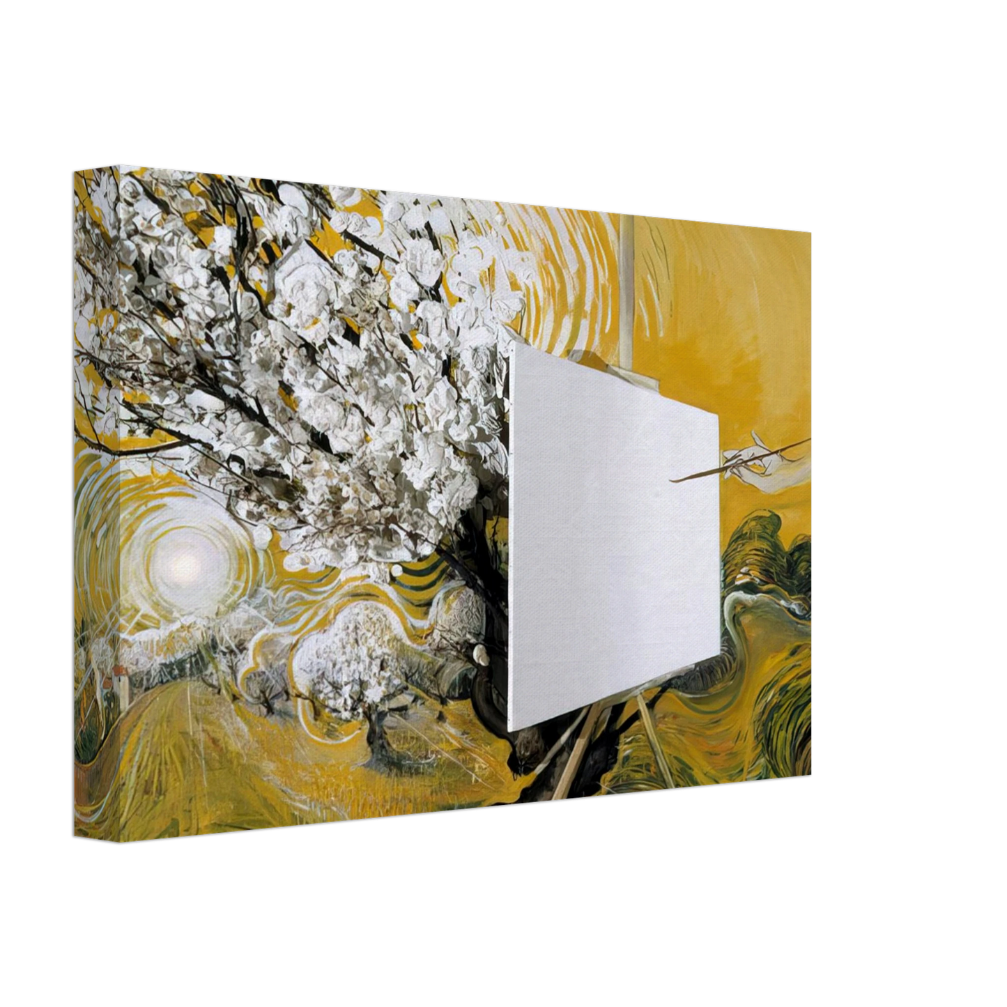 Brett Whiteley - The Blossom Tree - 1982 Canvas - 40x60 cm / 16x24 inches-canvas