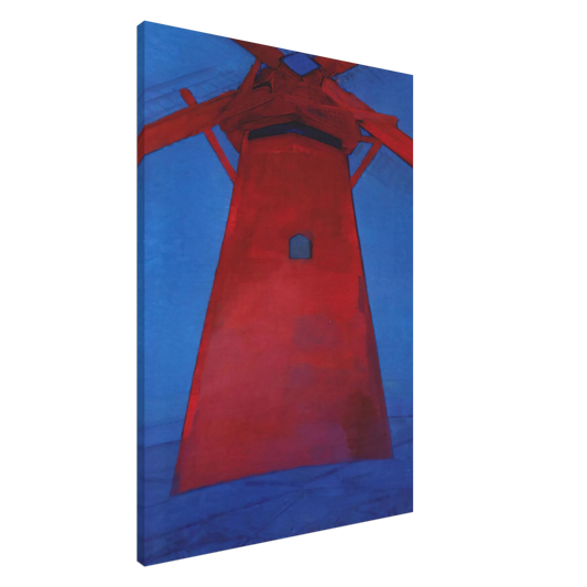 Piet Mondrian - The Red Mill Canvas - 20x30 cm / 8x12 inches-canvas