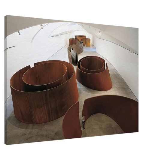 Richard Serra - TORQUED ELLIPSES Canvas - 20x30 cm / 8x12 inches-canvas