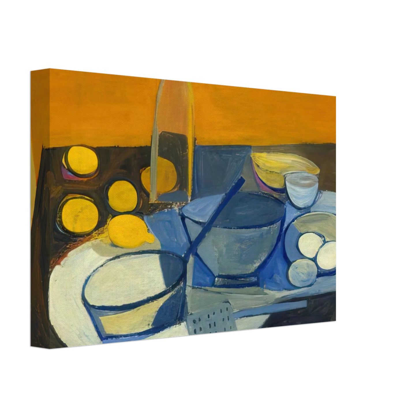 William Scott - Kitchen Still Life - 1948 Canvas - 70x100 cm / 28x40 inches-canvas