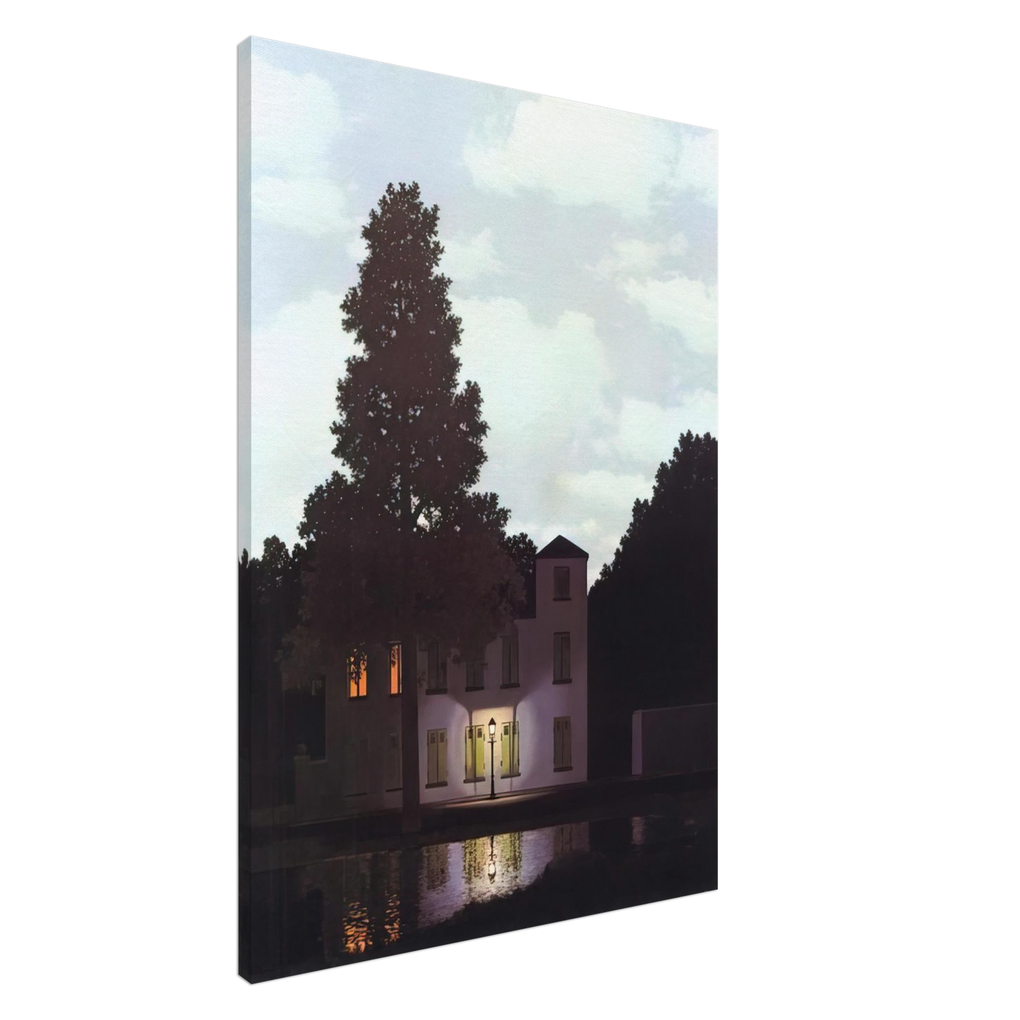 Rene Magritte - THE EMPIRE OF LIGHTS 1954 1 Canvas - 20x30 cm / 8x12 inches-canvas