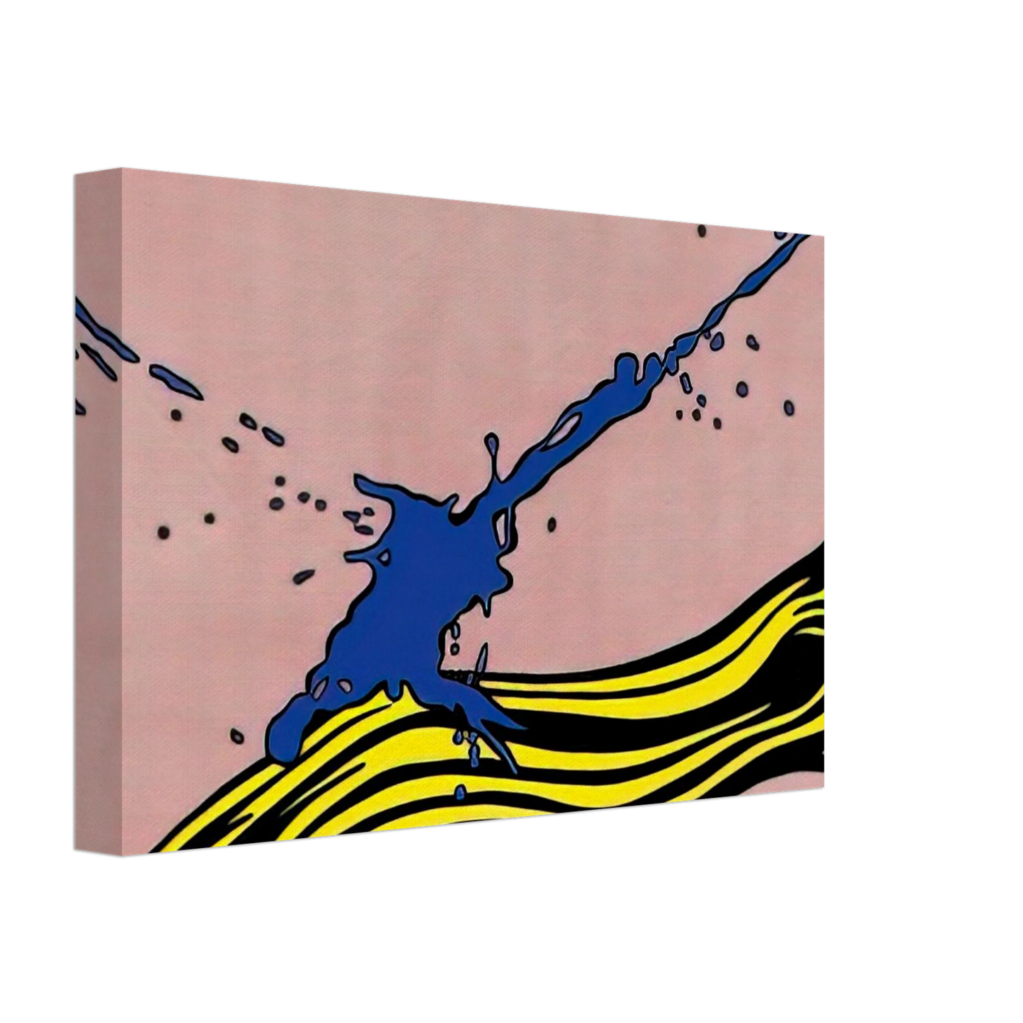 Roy Lichtenstein - BRUSHSTROKE WITH SPATTER 1966 Canvas - 70x100 cm / 28x40 inches-canvas