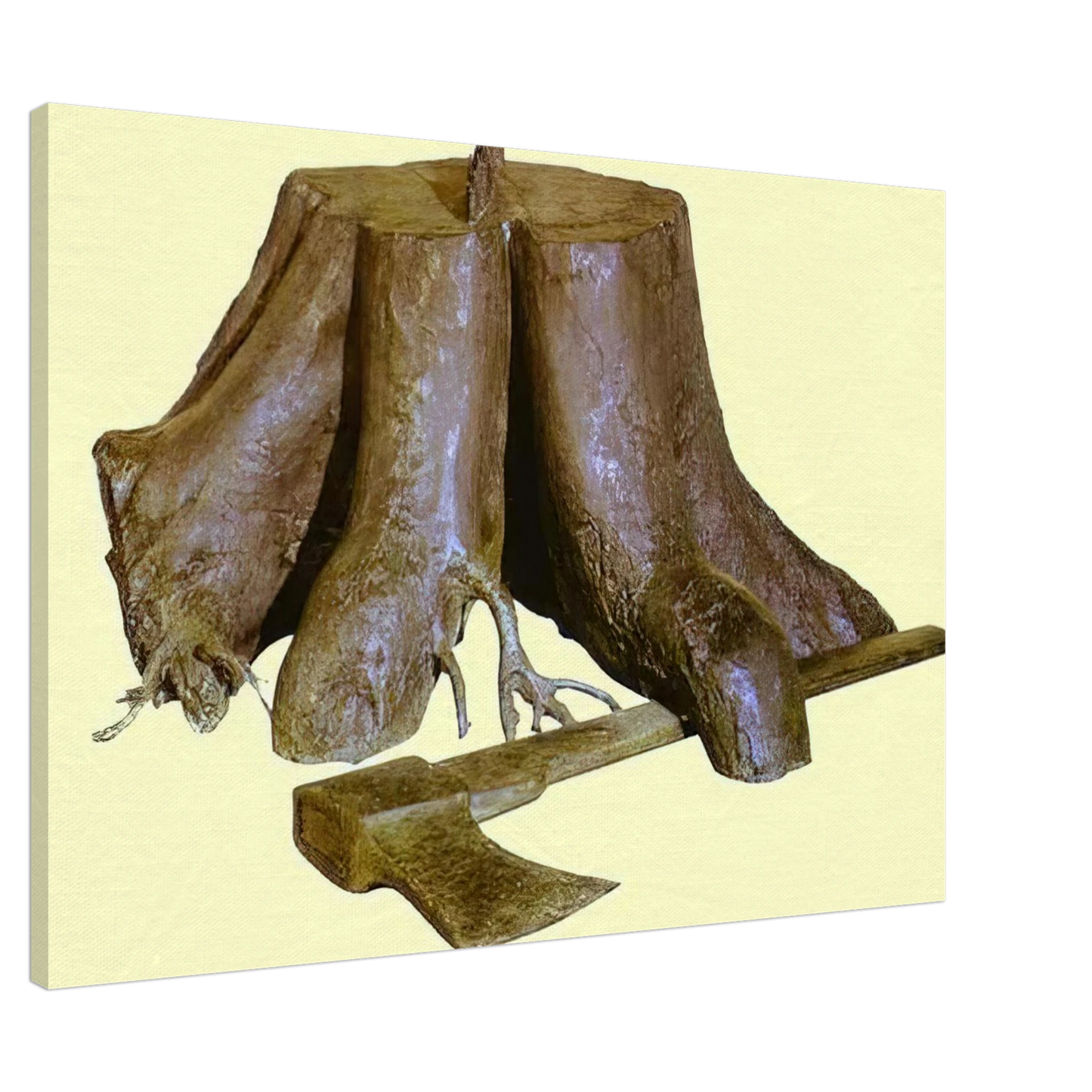 Rene Magritte - THE LABOURS OF ALEXANDER 1967 Canvas - 20x30 cm / 8x12 inches-canvas