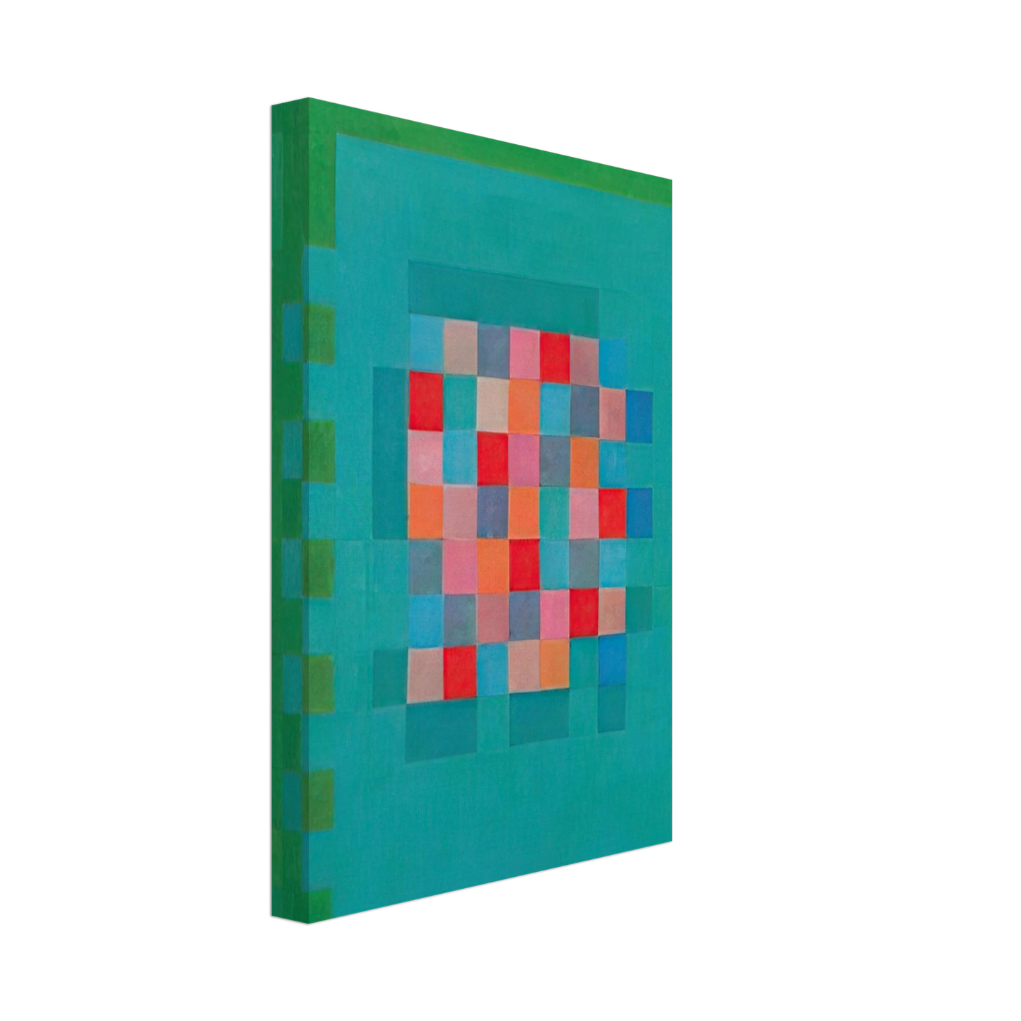 Johannes Itten - Happy Island - 1965 Canvas - 40x60 cm / 16x24 inches-canvas