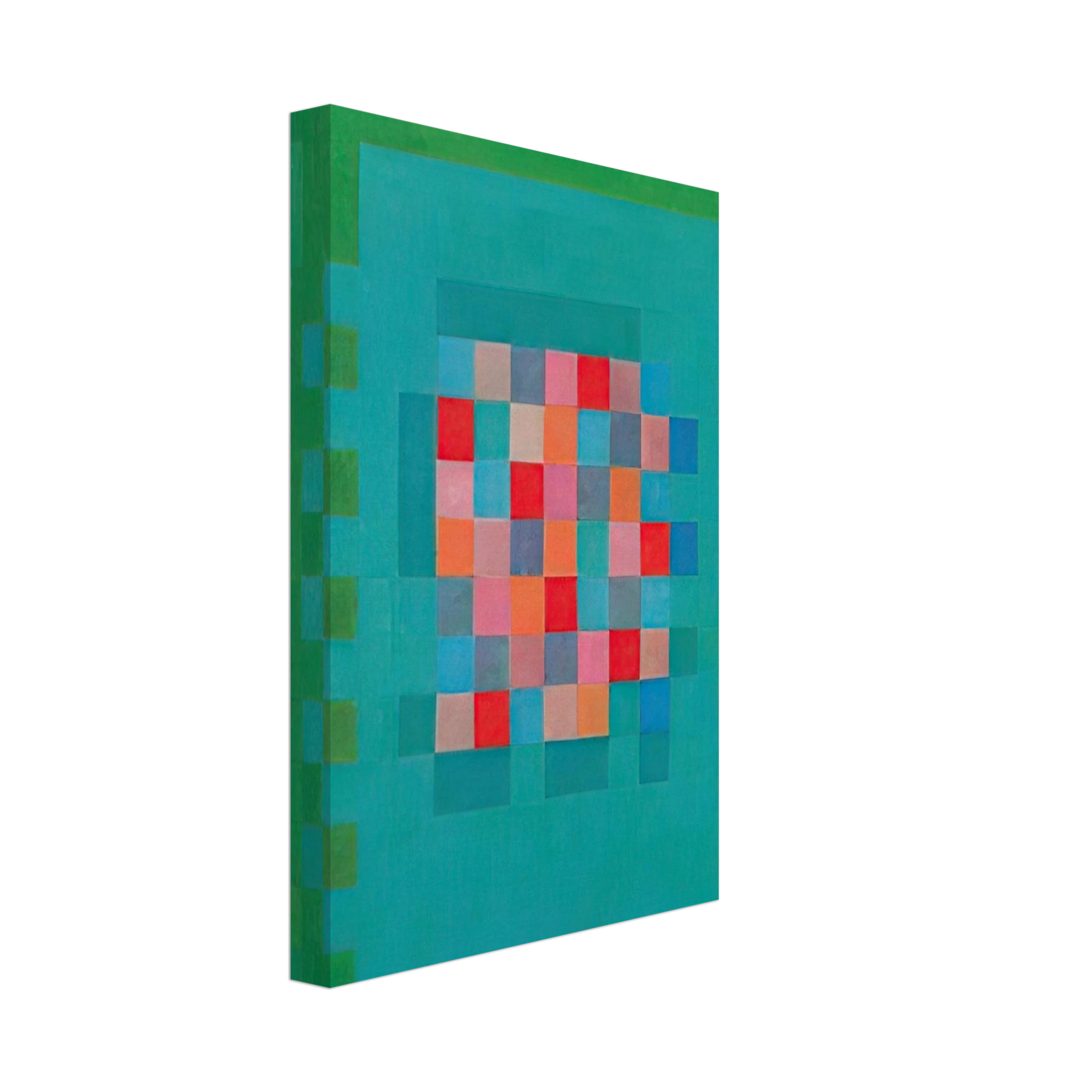 Johannes Itten - Happy Island - 1965 Canvas - 40x60 cm / 16x24 inches-canvas