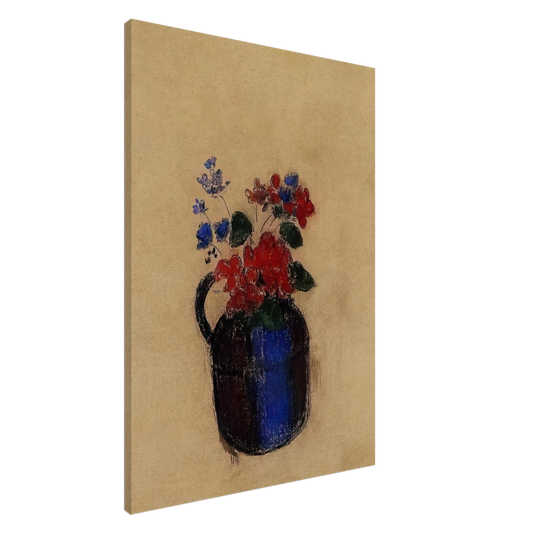 Odilon Redon - SMALL BOUQUET IN A PITCHER Canvas - 20x30 cm / 8x12 inches-canvas