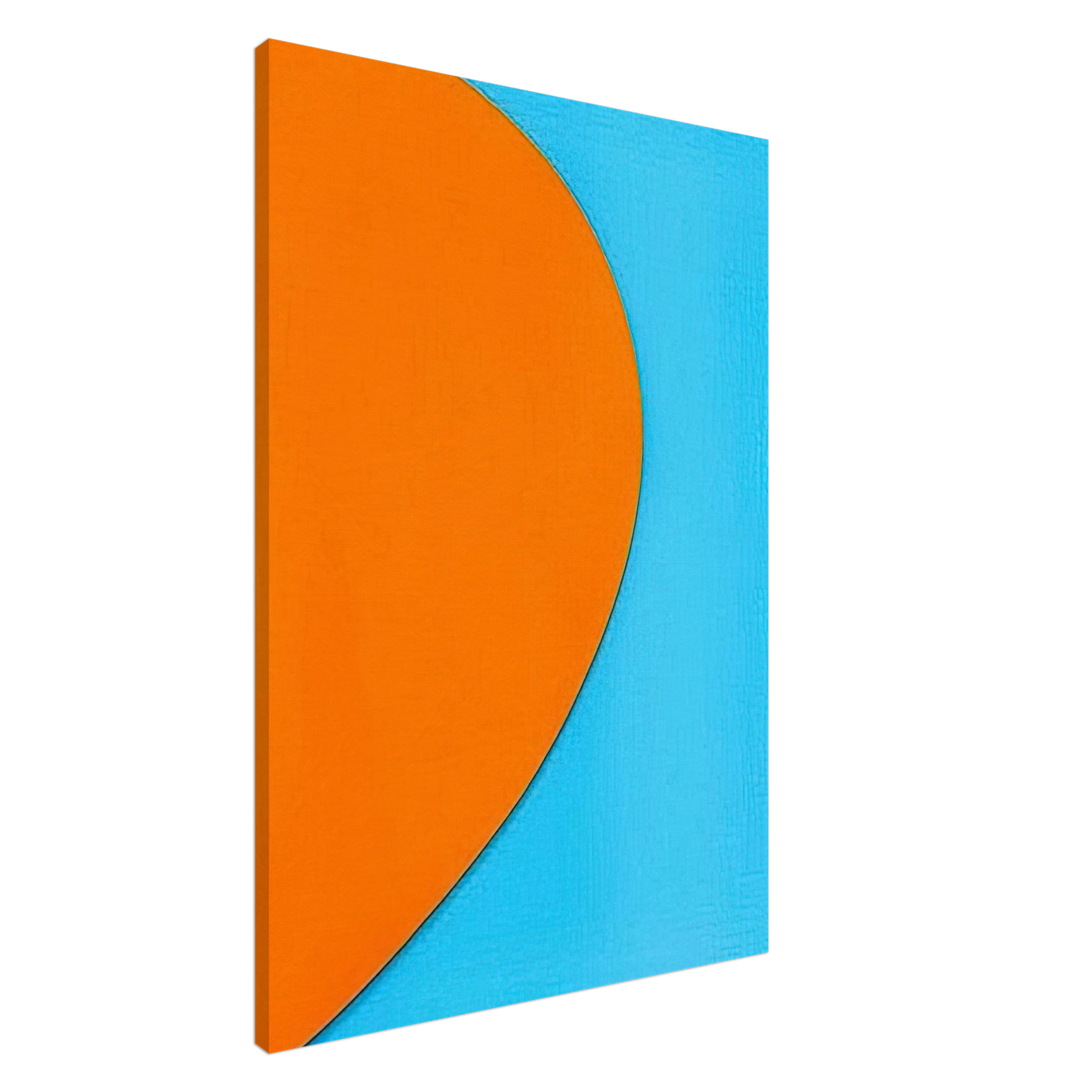Ellsworth Kelly - Orange Relief with Blue Canvas - 20x30 cm / 8x12 inches-canvas
