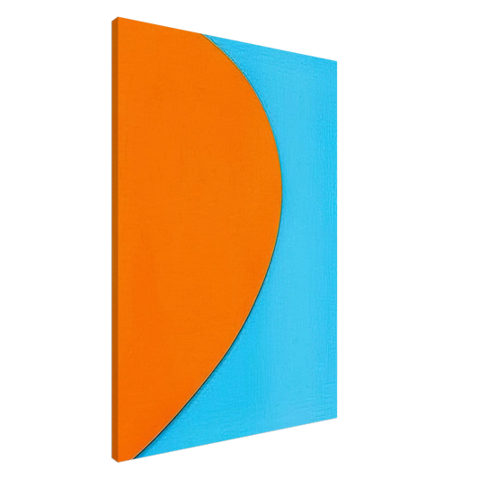 Ellsworth Kelly - Orange Relief with Blue Canvas - 20x30 cm / 8x12 inches-canvas