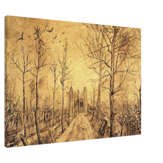 Vincent van Gogh - Driveway Canvas - 20x30 cm / 8x12 inches-canvas