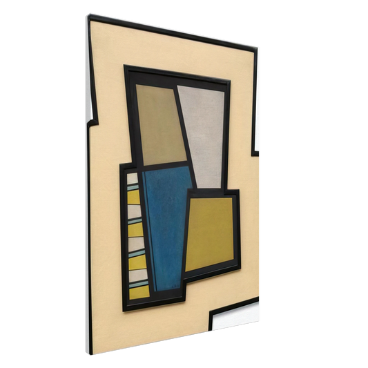 Carmelo Arden Quin - Lice - 1945 Canvas - 20x30 cm / 8x12 inches-canvas