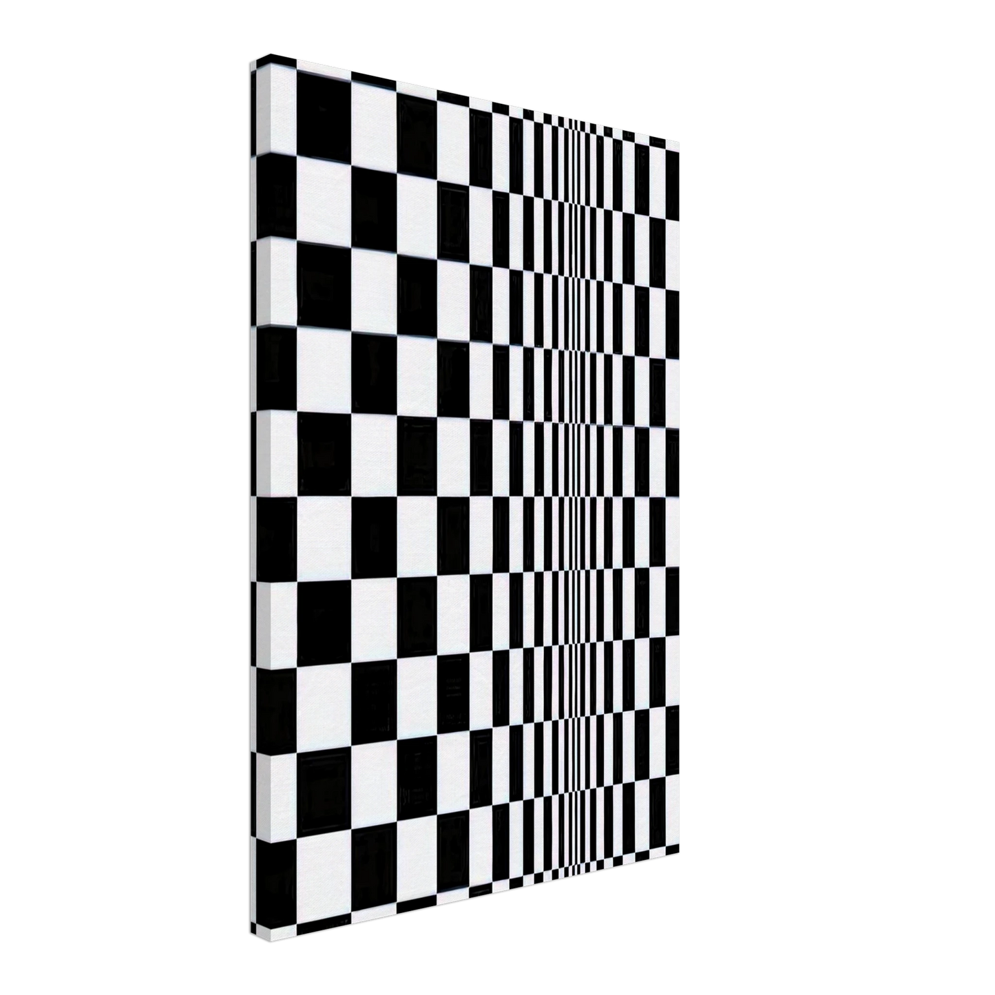 Bridget Riley - MOVEMENT IN SQUARES 1961 Canvas - 70x100 cm / 28x40 inches-canvas