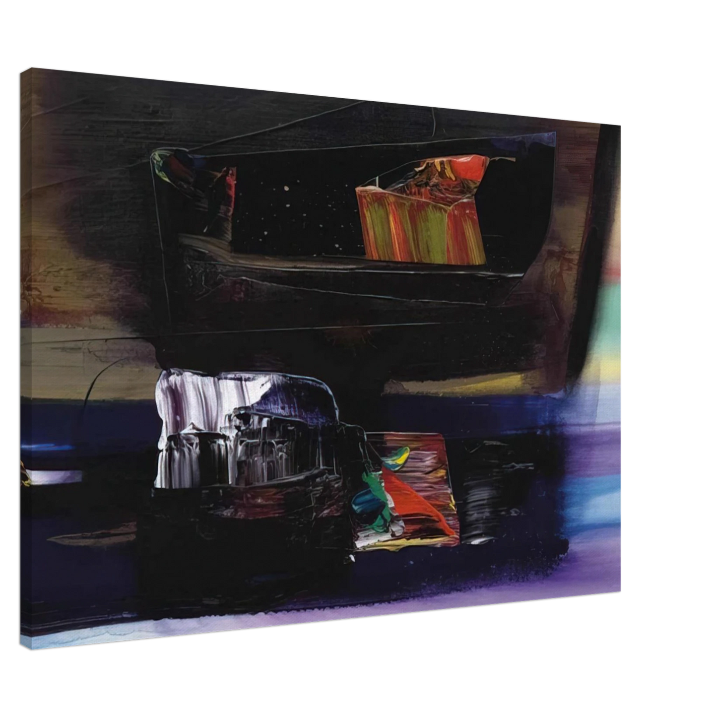 Paul Jenkins - Phenomena Tibetan Clay Offering - 1990 Canvas - 20x30 cm / 8x12 inches-canvas