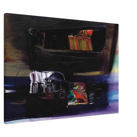 Paul Jenkins - Phenomena Tibetan Clay Offering - 1990 Canvas - 20x30 cm / 8x12 inches-canvas