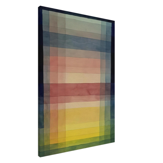 Paul Klee - ARCHITECTURE OF THE PLAIN 1923 Canvas - 20x30 cm / 8x12 inches-canvas