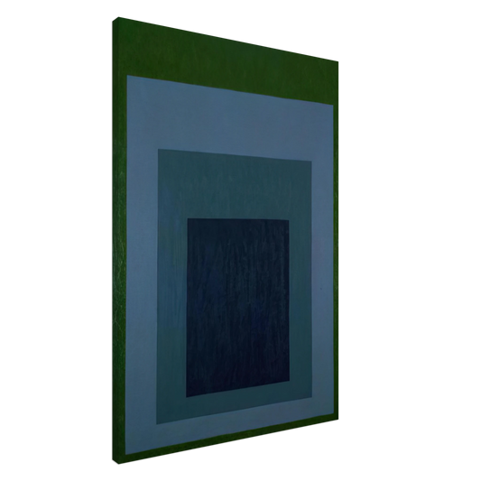 Josef Albers - HOMAGE TO THE SQUARE 1966 Canvas - 20x30 cm / 8x12 inches-canvas