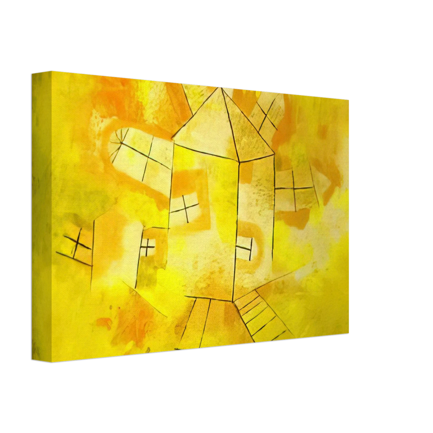 Paul Klee - REVOLVING HOUSE 1921 Canvas - 70x100 cm / 28x40 inches-canvas