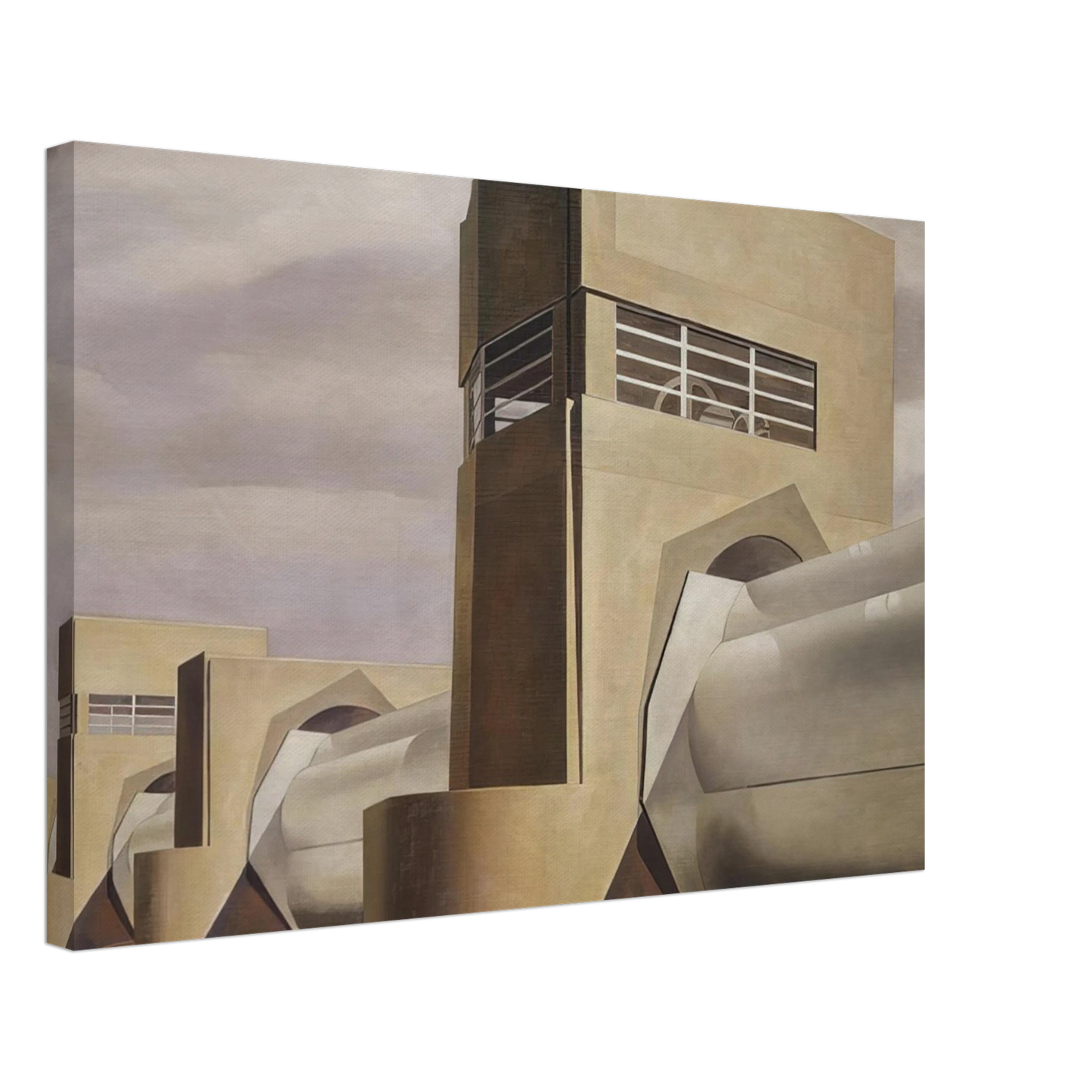 Charles Sheeler - Water - 1945 Canvas - 70x100 cm / 28x40 inches-canvas