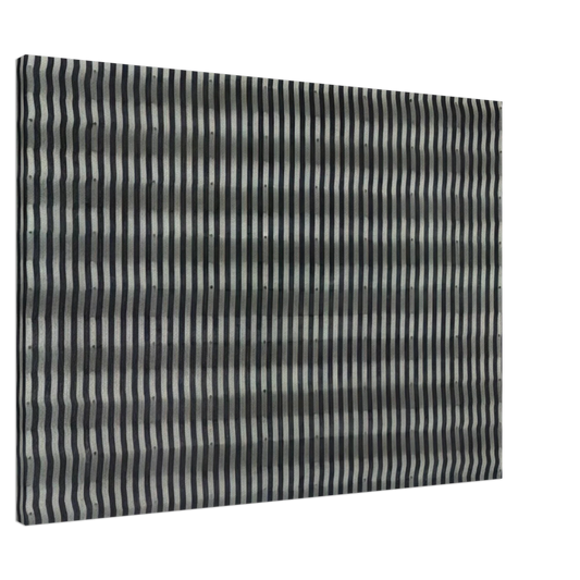 Enrico Castellani - Untitled Striped Surface - 1961 Canvas - 20x30 cm / 8x12 inches-canvas