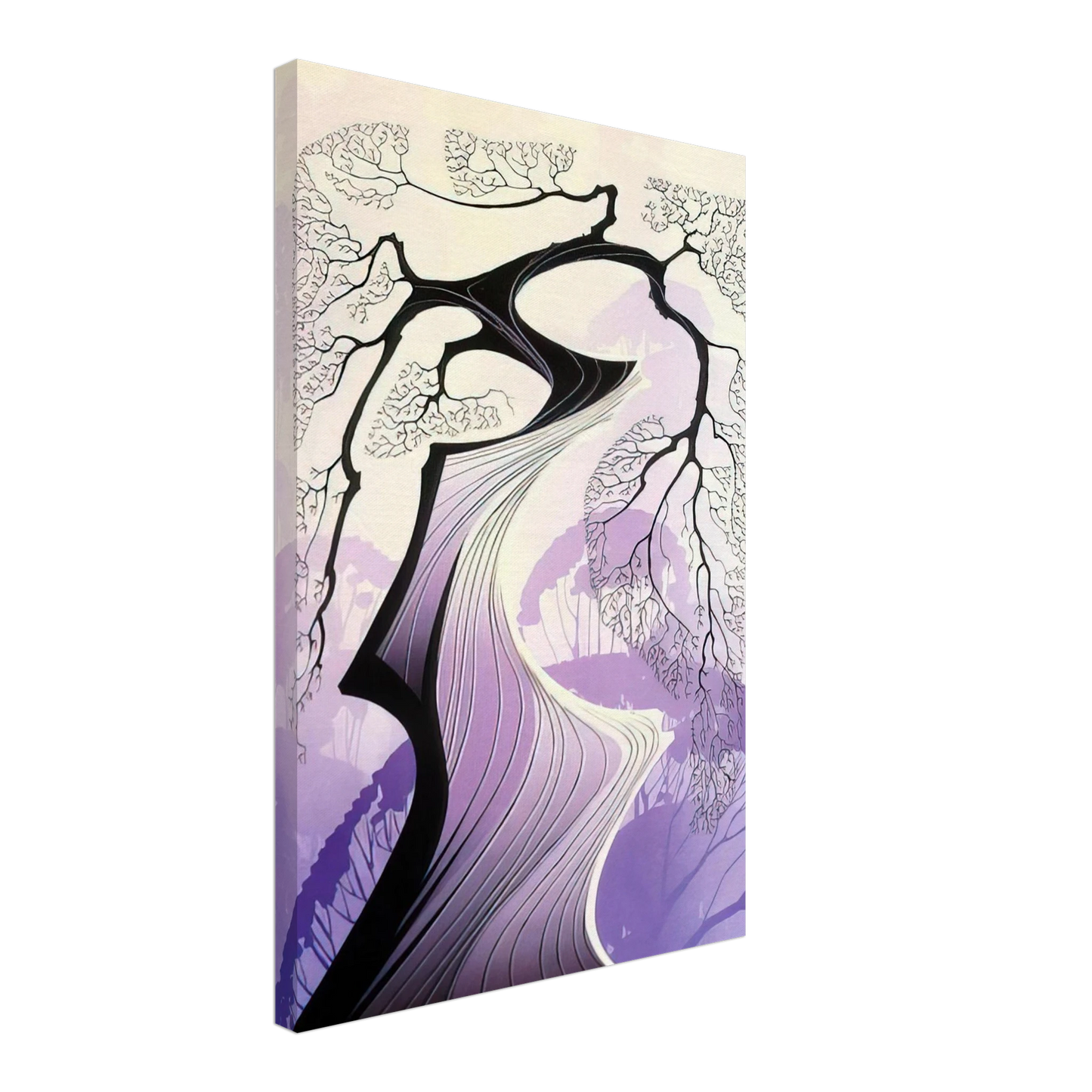 Eyvind Earle - Carmel Cypress Canvas - 70x100 cm / 28x40 inches-canvas