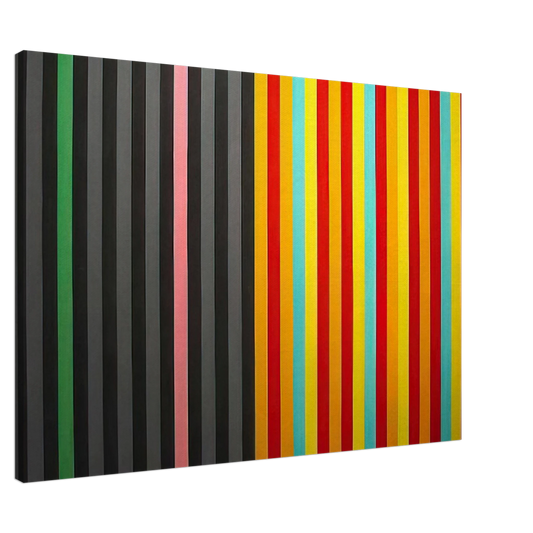 Gene Davis - Hot Susan - 1965 Canvas - 20x30 cm / 8x12 inches-canvas