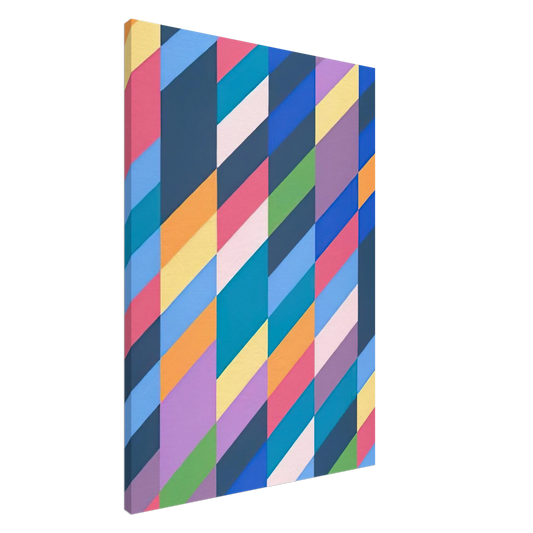 Bridget Riley - SHADOW PLAY 1990 Canvas - 20x30 cm / 8x12 inches-canvas