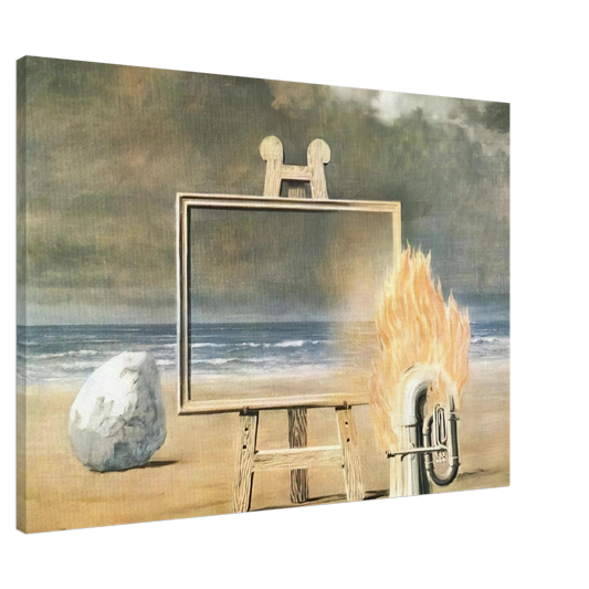 Rene Magritte - THE FAIR CAPTIVE 1947 Canvas - 20x30 cm / 8x12 inches-canvas