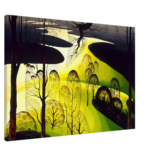 Eyvind Earle - Early Spring Canvas - 20x30 cm / 8x12 inches-canvas