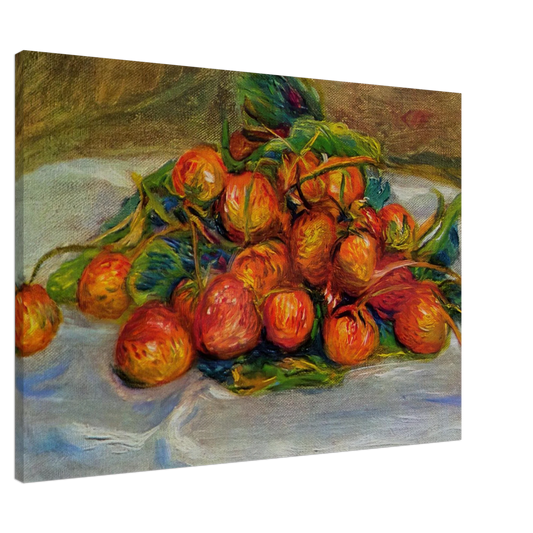 Pierre-Auguste Renoir - Strawberries Canvas - 20x30 cm / 8x12 inches-canvas