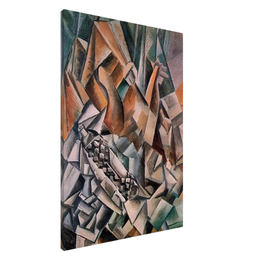 Pablo Picasso - Still life with bottle of Anis del Mono - 1909 Canvas - 20x30 cm / 8x12 inches-canvas