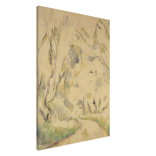 Paul Cezanne - Well by the Winding Road in the Park of Chateau Noir Canvas - 20x30 cm / 8x12 inches-canvas