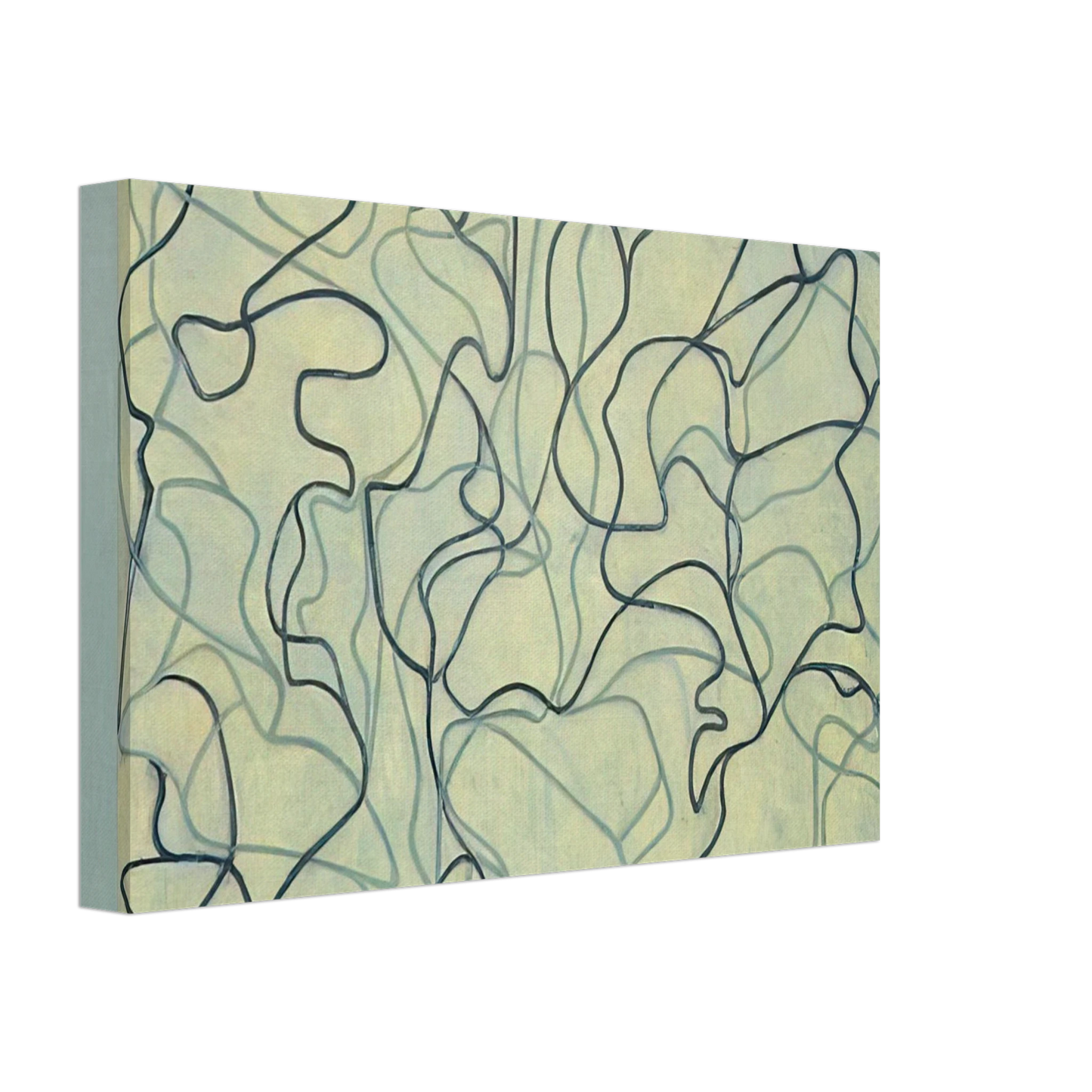 Brice Marden - First Letter - 2009 Canvas - 40x60 cm / 16x24 inches-canvas