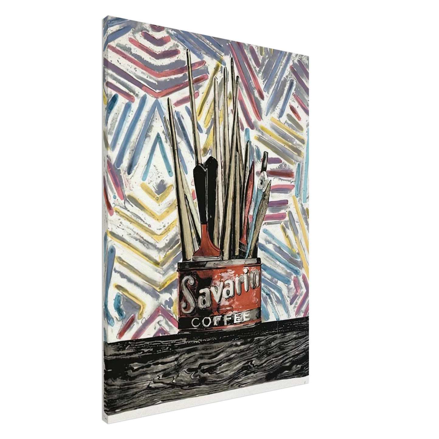 Jasper Johns - SAVARIN ULAE 183 Canvas - 20x30 cm / 8x12 inches-canvas