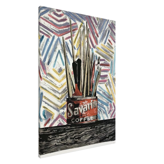 Jasper Johns - SAVARIN ULAE 183 Canvas - 20x30 cm / 8x12 inches-canvas