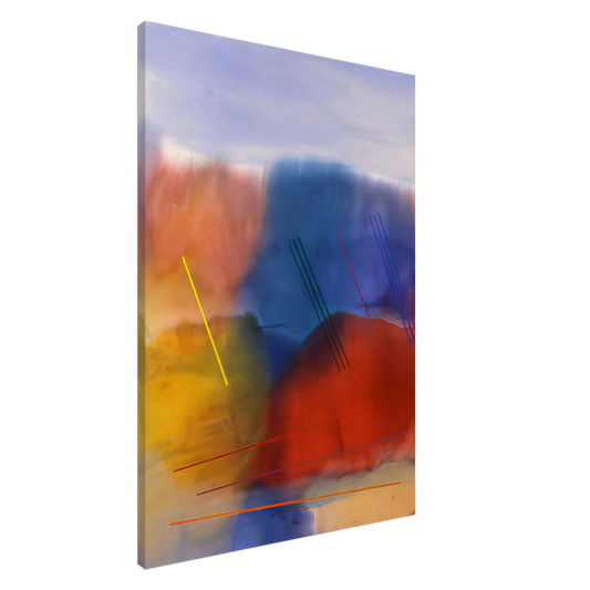 Ronnie Landfield - Free Spirit - 1991 Canvas - 20x30 cm / 8x12 inches-canvas