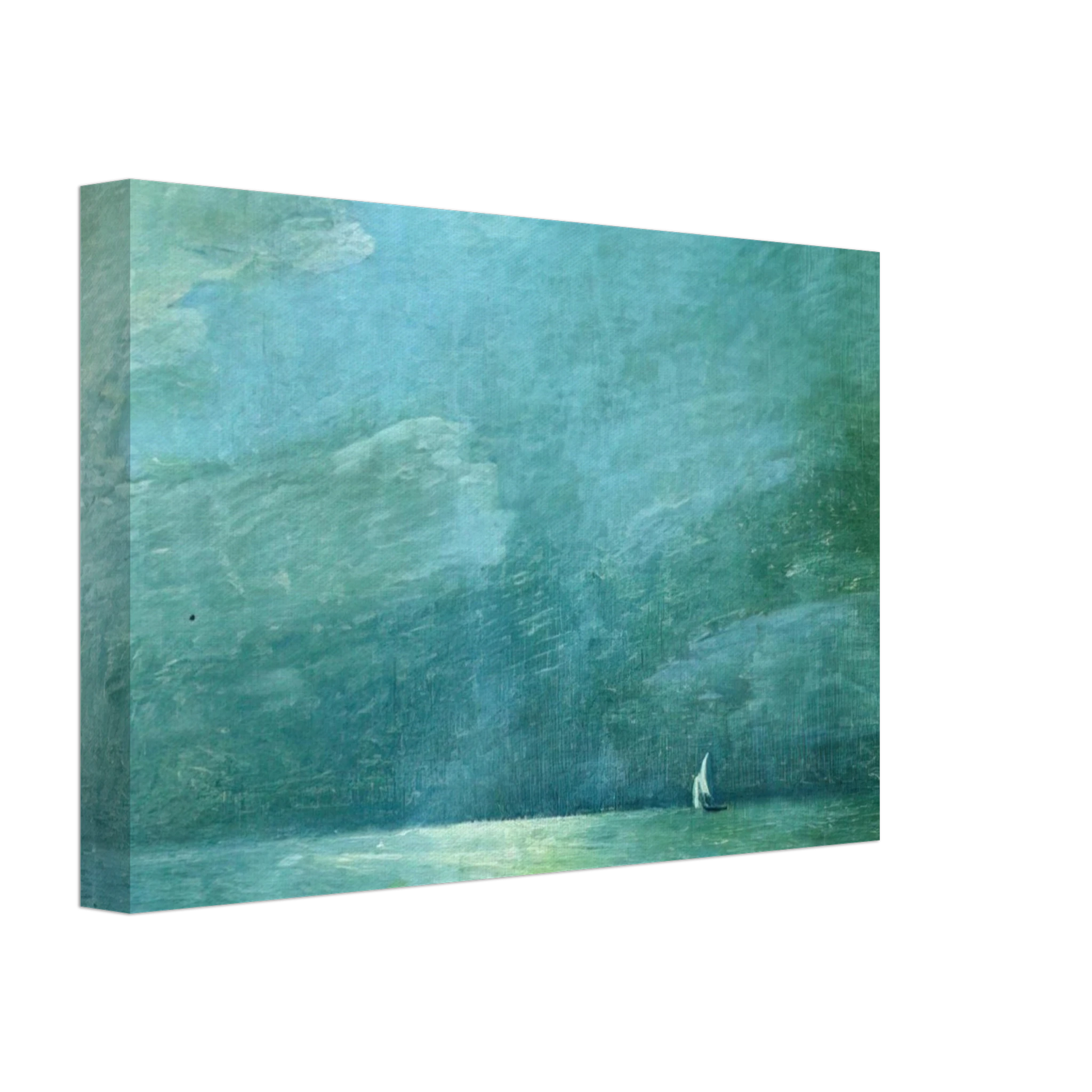 Childe Hassam - Moonlight on the Sound Canvas - 70x100 cm / 28x40 inches-canvas