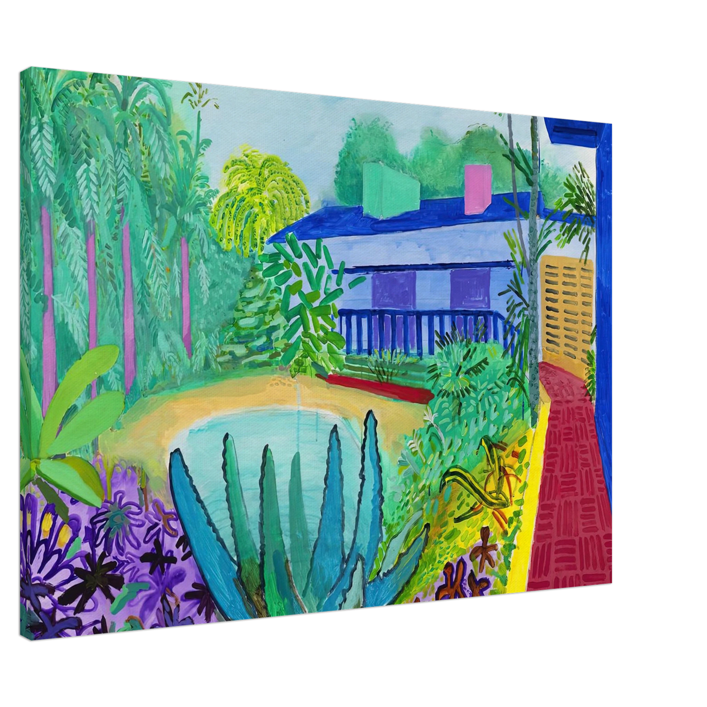 David Hockney - David Hockney Canvas - 20x30 cm / 8x12 inches-canvas