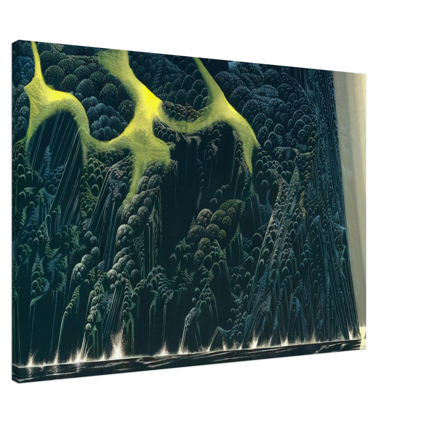 Eyvind Earle - Out of the Sea Canvas - 20x30 cm / 8x12 inches-canvas