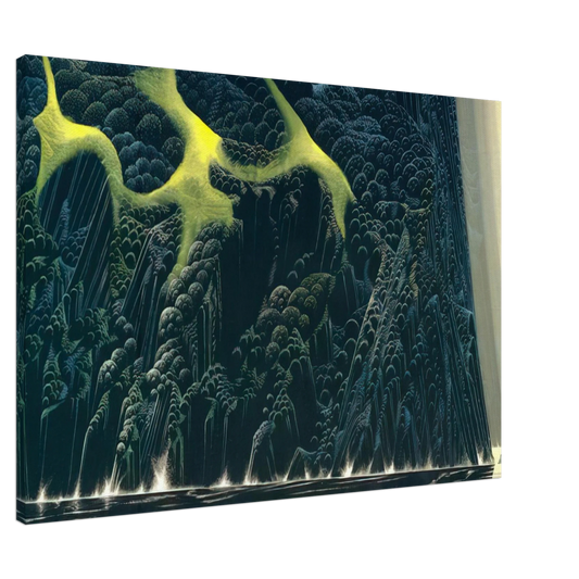 Eyvind Earle - Out of the Sea Canvas - 20x30 cm / 8x12 inches-canvas