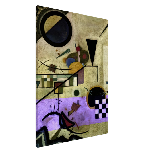 Wassily Kandinsky - CONTRASTING SOUNDS 1924 Canvas - 20x30 cm / 8x12 inches-canvas