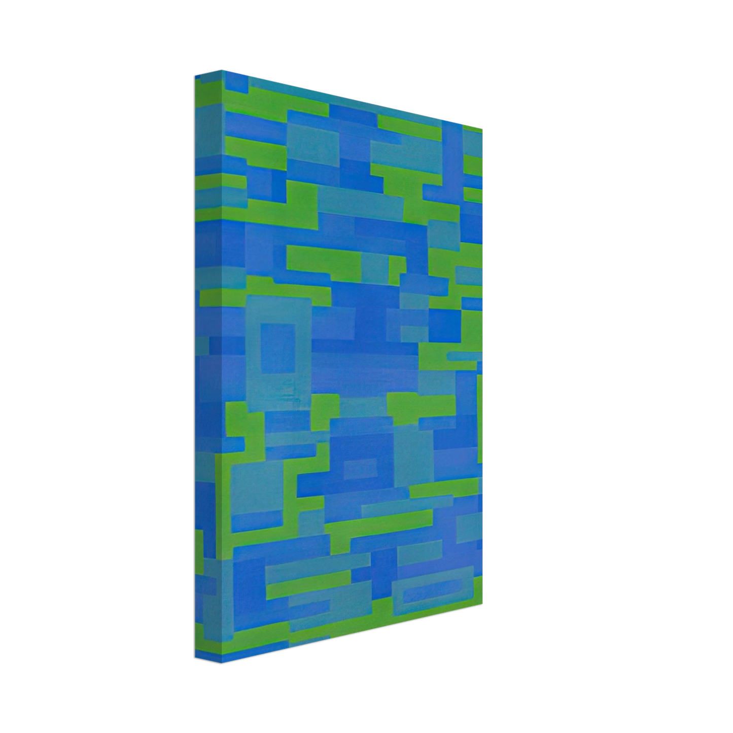 Ad Reinhardt - Blue-Green Painting - 1948 Canvas - 70x100 cm / 28x40 inches-canvas