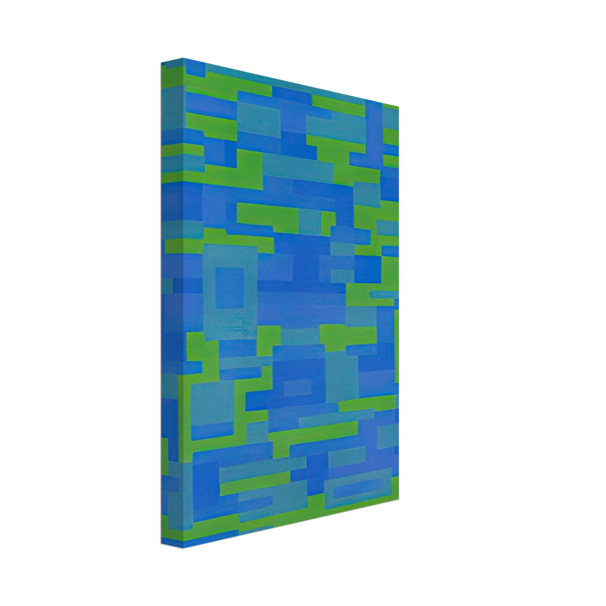 Ad Reinhardt - Blue-Green Painting - 1948 Canvas - 70x100 cm / 28x40 inches-canvas