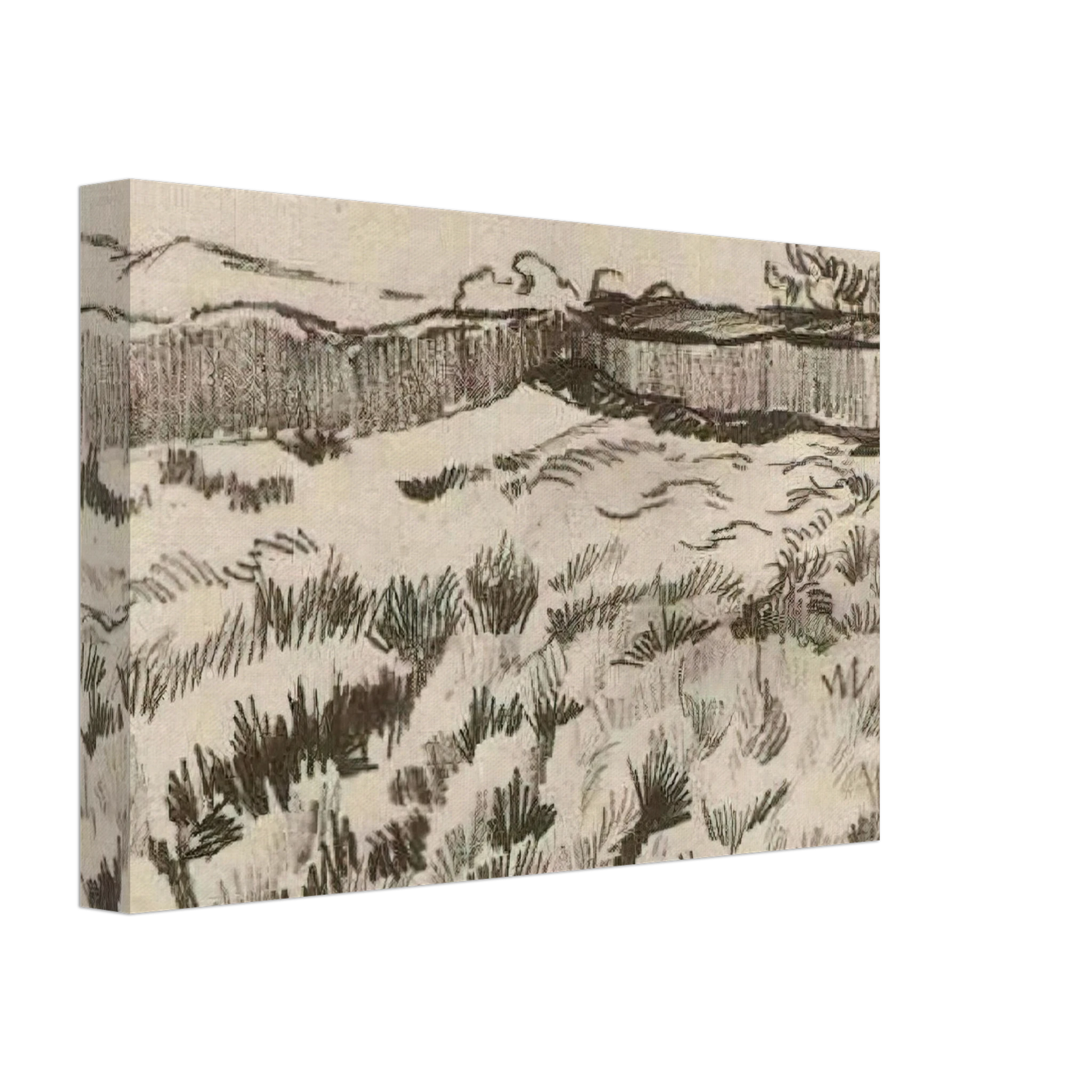 Vincent van Gogh - Enclosed Field Canvas - 70x100 cm / 28x40 inches-canvas