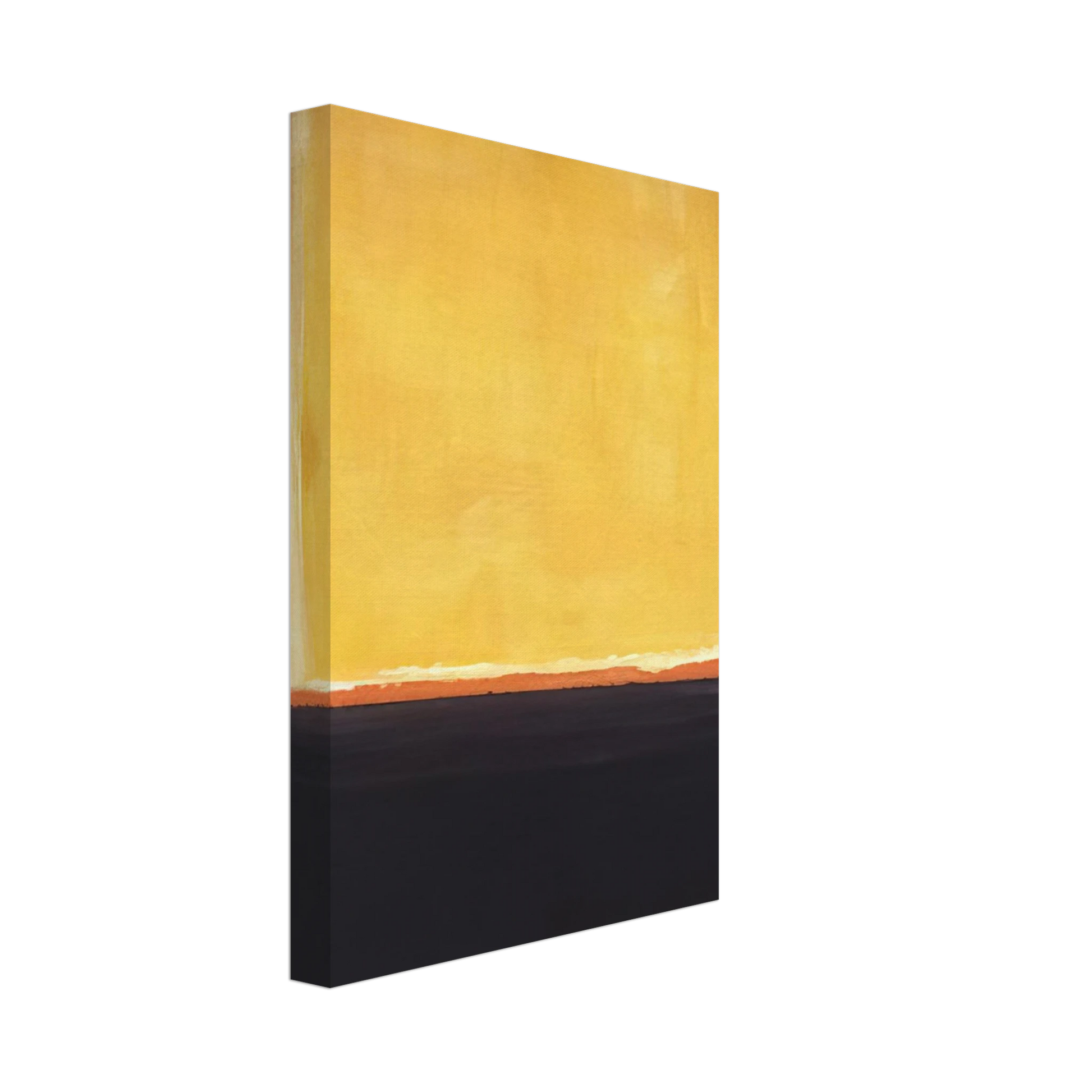Mark Rothko - Yellow, Charcoal, Brown - 1953 Canvas - 40x60 cm / 16x24 inches-canvas