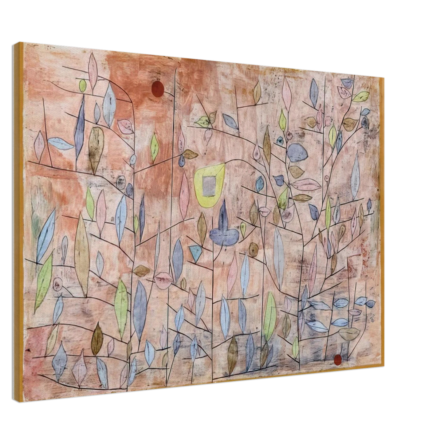 Paul Klee - SPARSE FOLIAGE 1934 Canvas - 20x30 cm / 8x12 inches-canvas