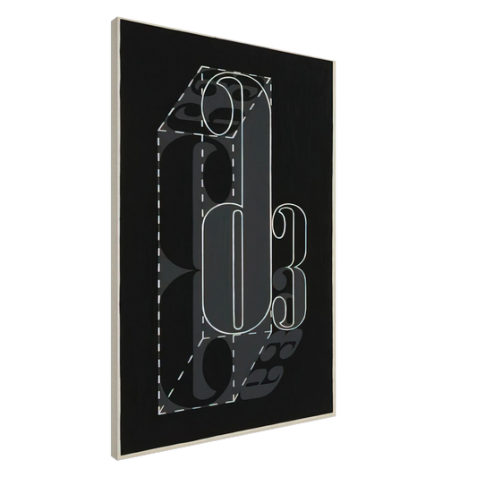 Josef Albers - 6 AND 3 1931 Canvas - 20x30 cm / 8x12 inches-canvas