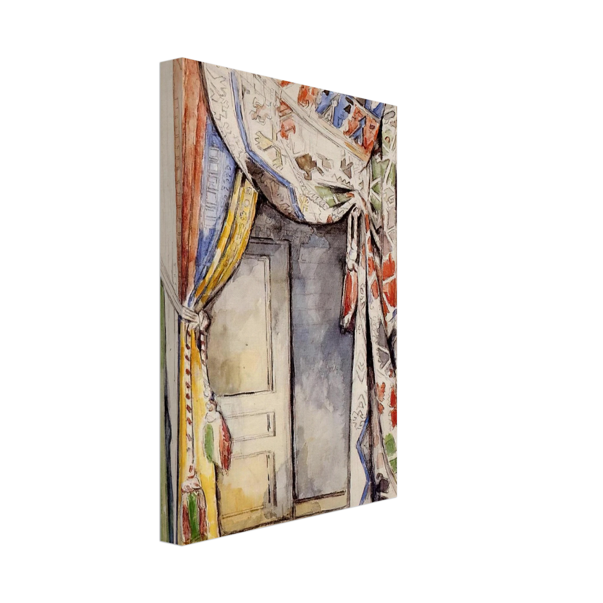 Paul Cezanne - Curtains Canvas - 70x100 cm / 28x40 inches-canvas