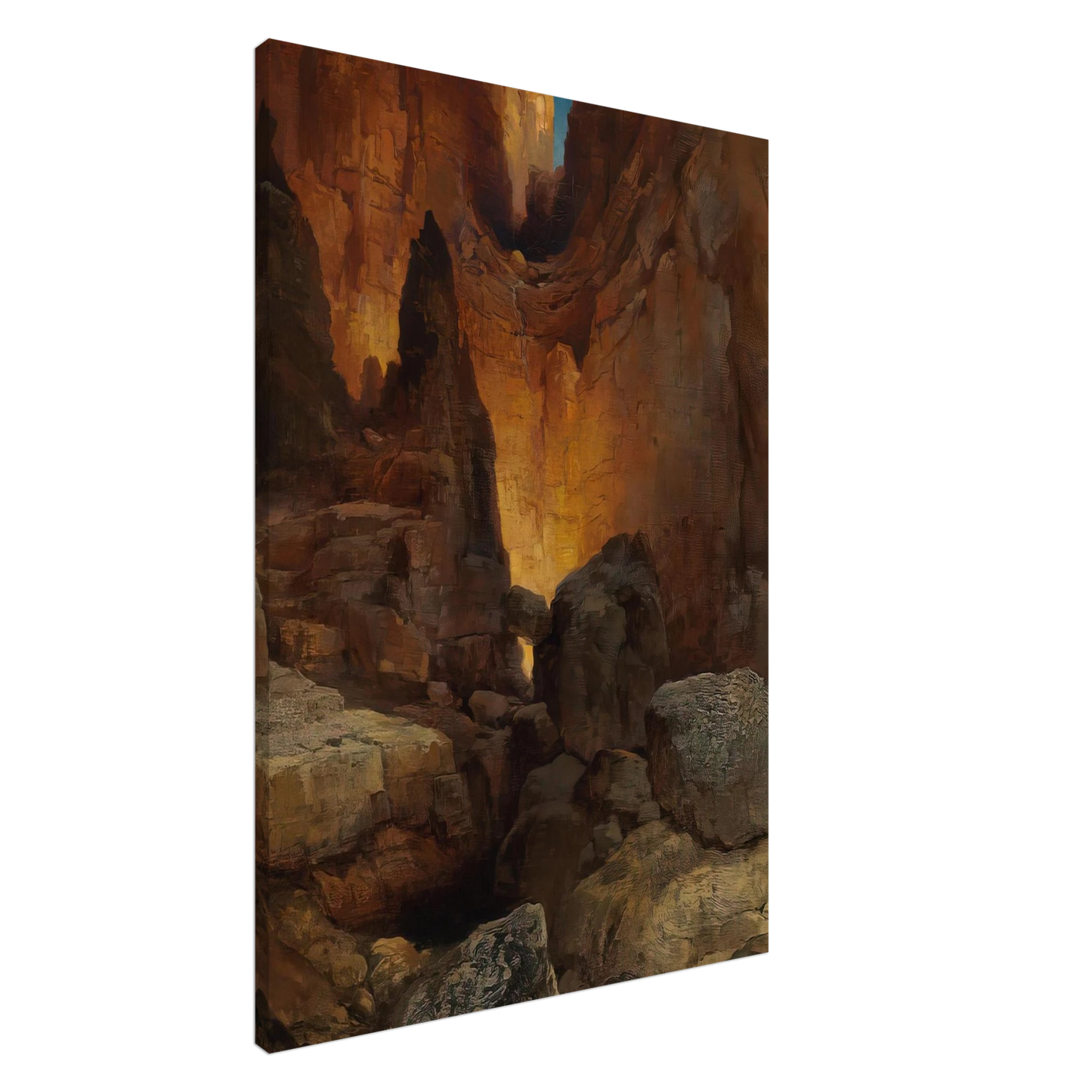 Thomas Moran - A Side Canyon Grand Canyon of Arizona Canvas - 20x30 cm / 8x12 inches-canvas