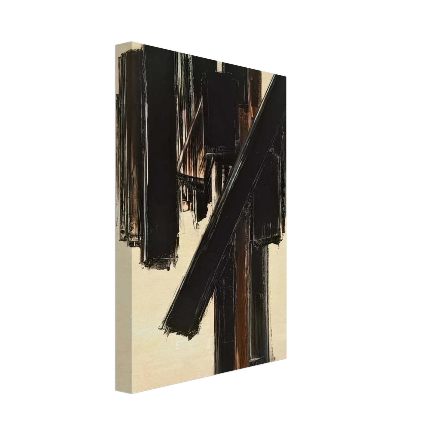 Pierre Soulages - Peinture, 10 juin 1958 - 1958 Canvas - 70x100 cm / 28x40 inches-canvas