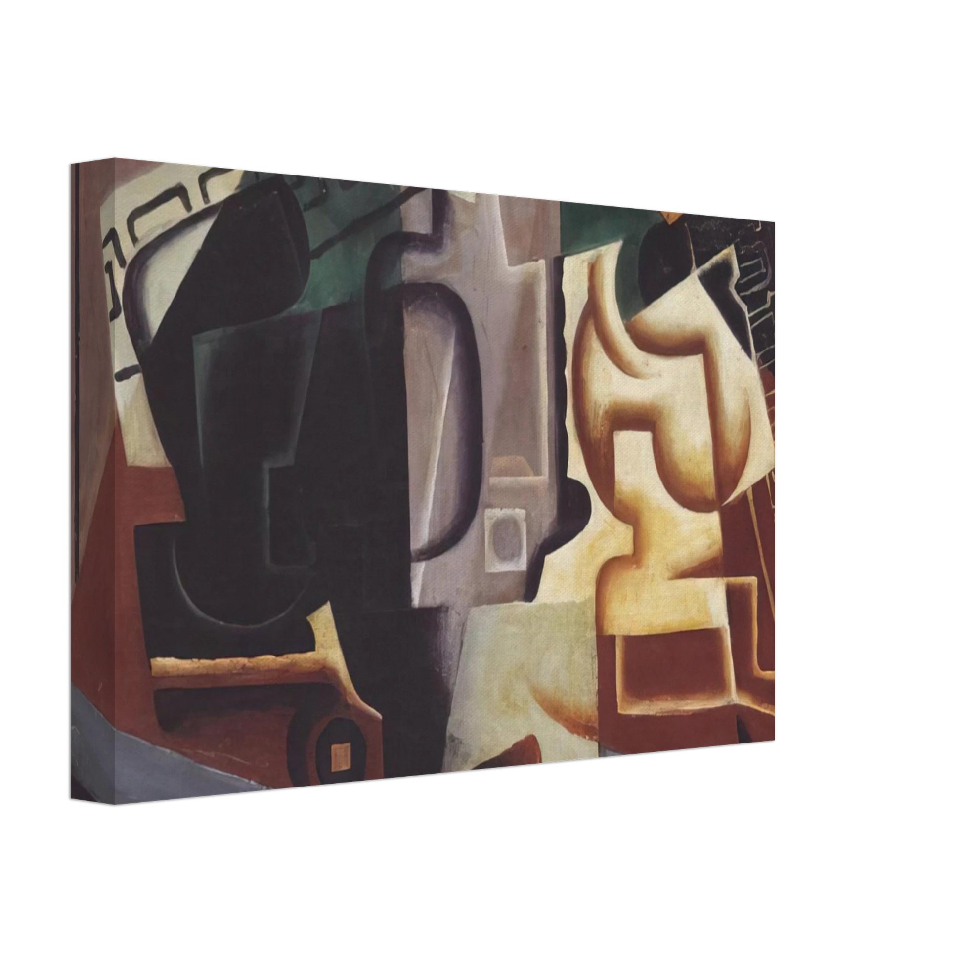 Juan Gris - GLASS AND CARAFE 1917 Canvas - 70x100 cm / 28x40 inches-canvas