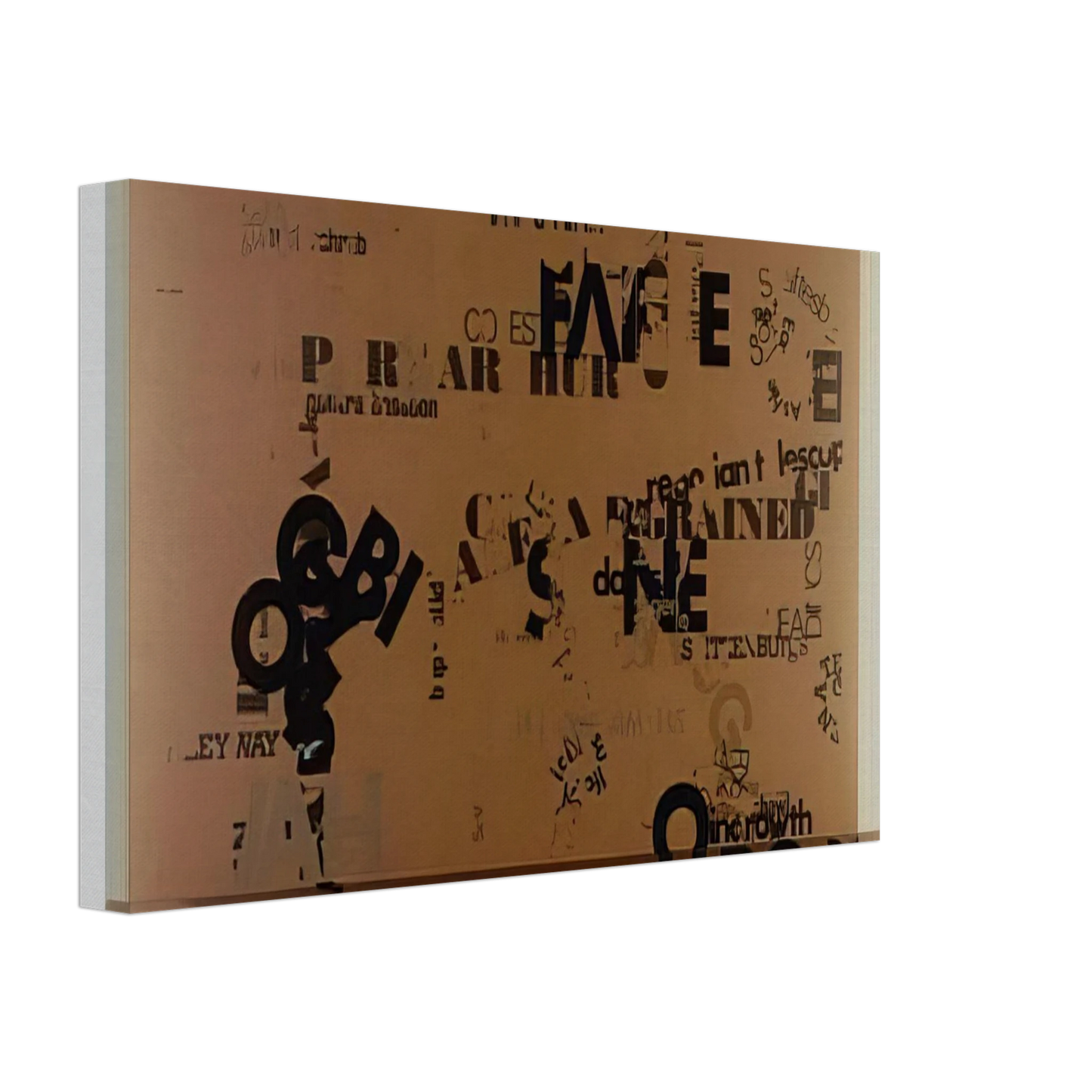 John Cage - Not Wanting To Say Anything About Marcel, I - 1969 Canvas - 70x100 cm / 28x40 inches-canvas